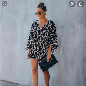 Vici Linden Printed Kimono Romper